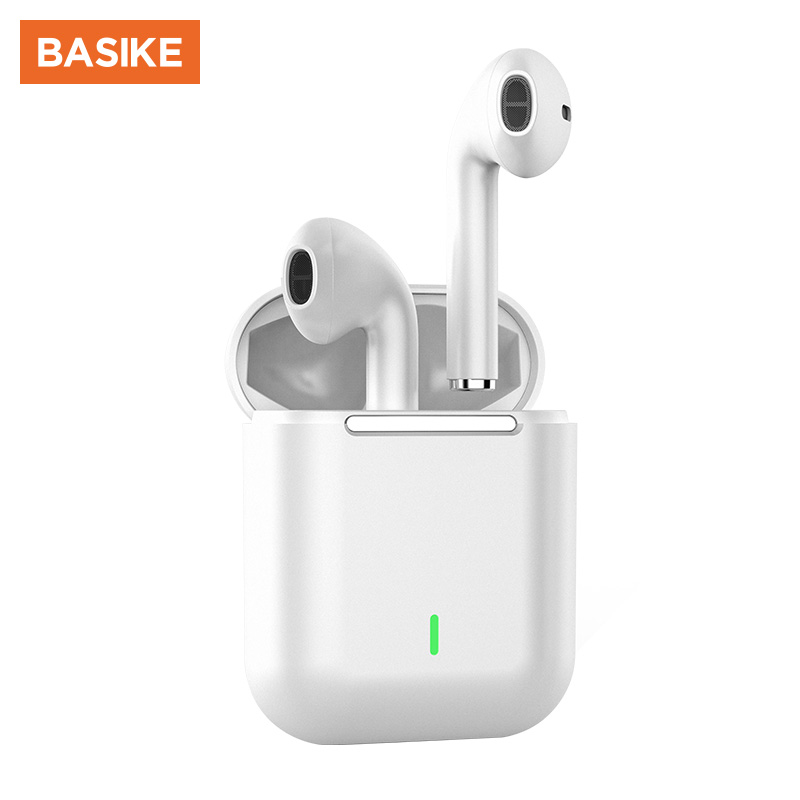 Basike มีของขวัญฟรี?หูฟังบลูทูธแท้ TWS J18หูฟังไร้สายถูกbasikeหูฟังพร้อมไมค์ เบสหนักๆกันน้ำหูฟังสเตอริโอแบบชาร์จใช้ได้กับ IOS และAndroid
