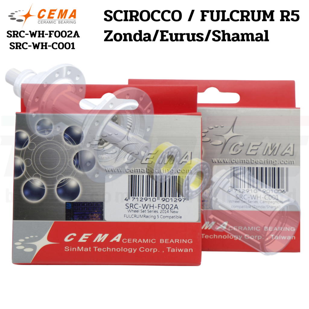 เซ็ตลูกปืนเซรามิคสำหรับอัพเกรดล้อจักรยาน CAMPAGNOLO CEMA SRC-WH-C001 SRC-WH-F002A Zonda/Eurus/Shamal SCIROCCO / FULCRUM R5 ราคา 2,800 บาท*ส่งฟรี