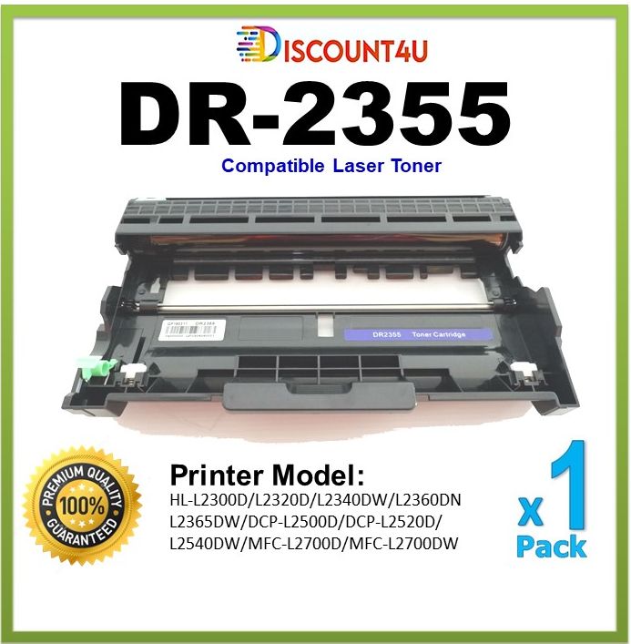 Discount4U .. ตลับหมึกเลเซอร์โทนเนอร์เทียบเท่า สำหรับ DR2355/DR-2355/DR 2355/D2355 For Printer HL-L2320D/HL-L2360DN/HL-L2365DW/DCP-L2520D/DCP-L2540DW/MFC-L2700D/MFC-L2700DW/MFC-L2740DW/HL-L2320D/HL-L2360DN ราคา 250 บาท*ส่งฟรี