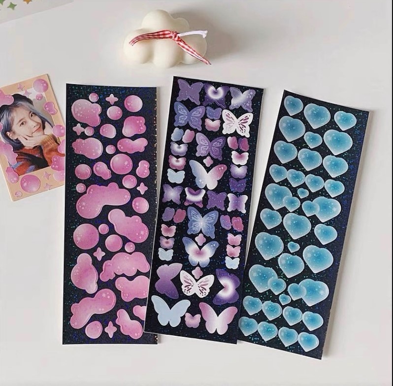 [Solo Stationary] สติ๊กเกอร์ไดอารี่ สติ๊กเกอร์DIY สติ๊กเกอร์ติดรูป สติ๊กเกอร์โทรศัพท์ ใช้ตกแต่งสมุดหนังสือไดอารี่ Ins Style Stickers for Laptop, Water Bottle Scrap-booking