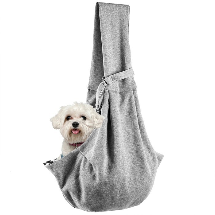 backpack cat dog dog diagonal shoulder out carrying bag Grey