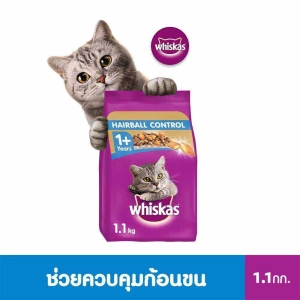 ภาพหน้าปกสินค้าWHISKAS DRY CAT FOOD DRY POCKETS ADULT HAIRBALL CONTROL CHICKEN AND TUNA FLAVOUR 1.1 kg วิสกัส อาหารแมวชนิดแห้ง แบบเม็ด พ็อกเกต สูตรแมวโต รสไก่และปลาทูน่า 1.1 กิโลกรัม อาหารแมว ที่เกี่ยวข้อง