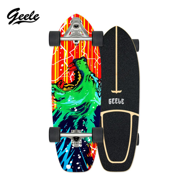 [พร้อมส่ง] Geele CX7 Surfskate - เซิร์ฟสเก็ตจีลี (CX7) แถมฟรีกระเป๋าเก็บบอร์ด (ลายชุด 2)