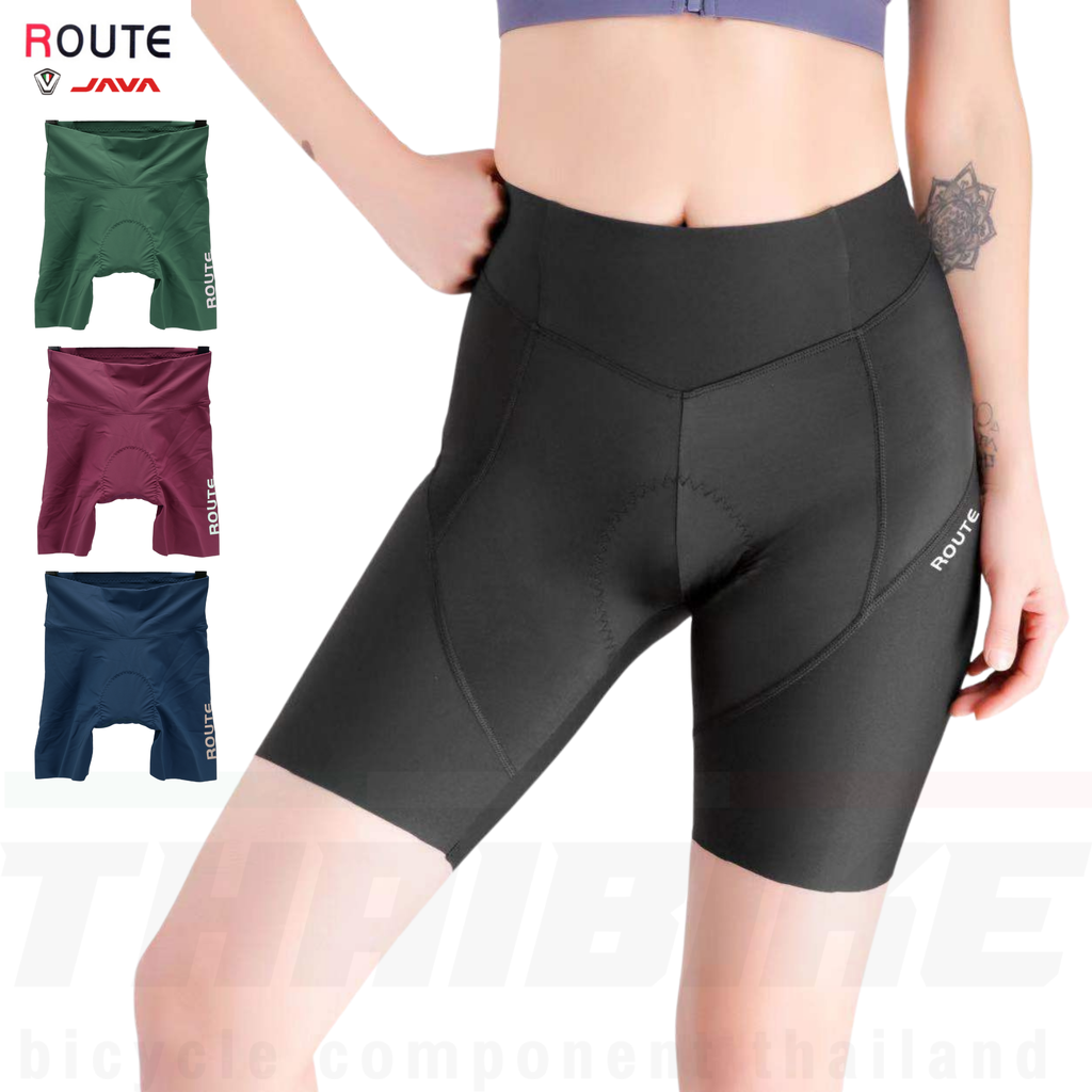 ผู้หญิง กางเกงปั่นจักรยานขาสั้นเป้าอิตาลี ยี่ห้อ Route by JAVA ของแท้ มีกล่อง ราคา 990 บาท*ส่งฟรี