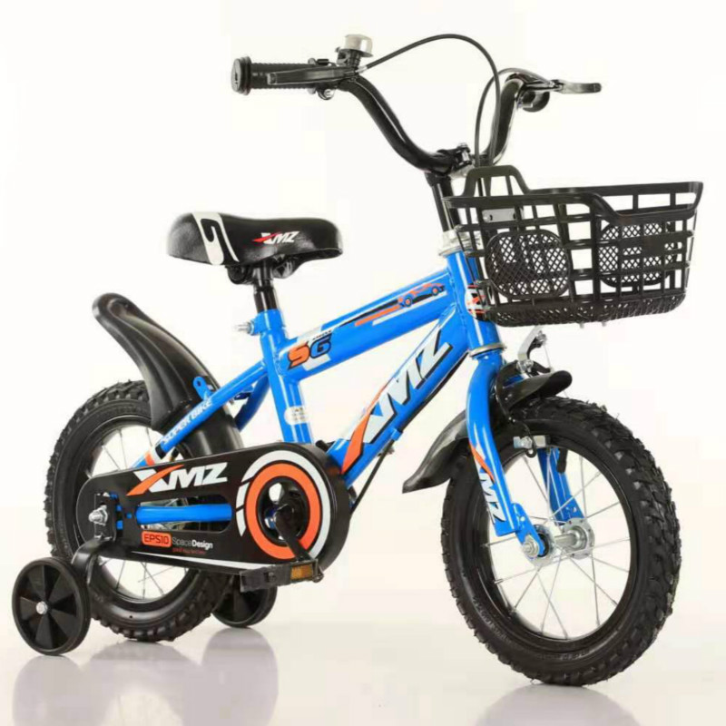 จักรยานเด็ก12นิ้ว (S6) เหล็ก ยางเติมลม มีตะกร้า  เหมาะกับเด็ก 1-3 ขวบ