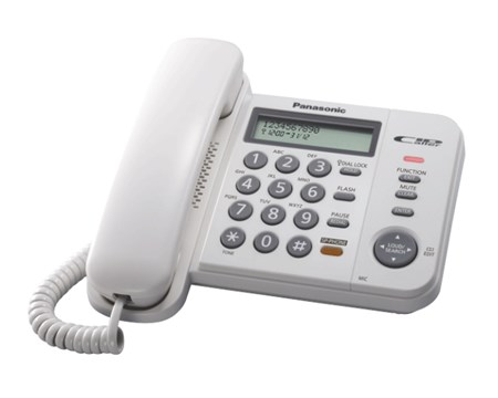 โทรศัพท์ Panasonic รุ่น KX-TS580MXW/MXB มีสีขาว สีดำ สินค้าจากพานาโซนิค ขอใบกำกับภาษีได้