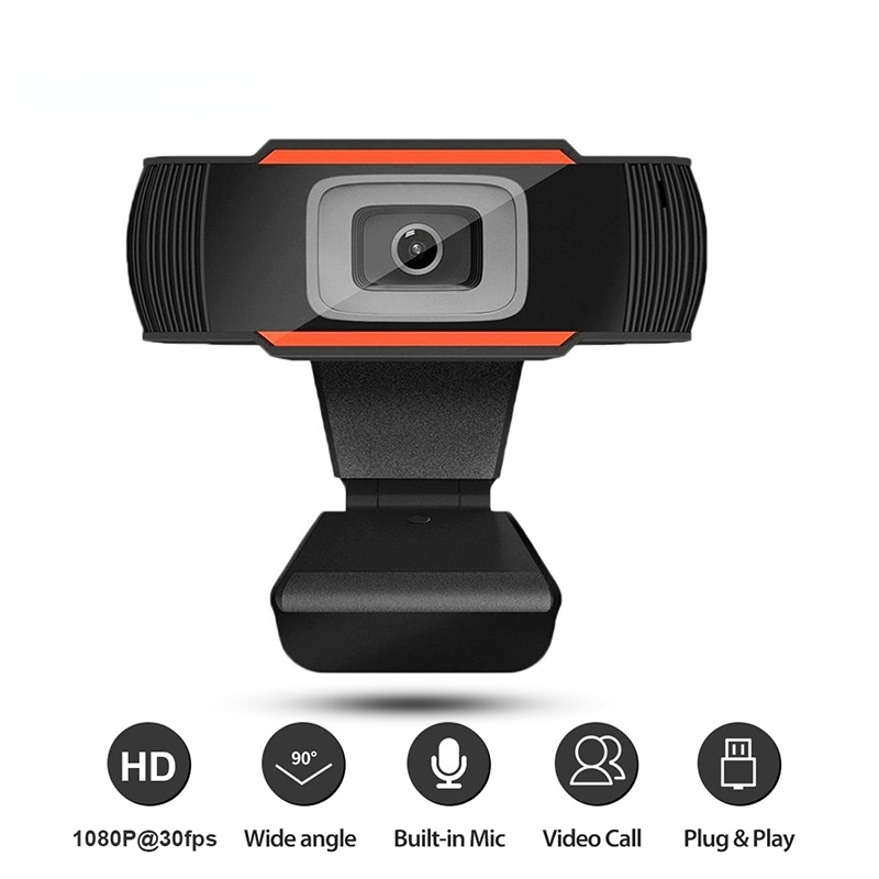 (จัดส่งภายใน 24 ชั่วโมง) A870 HD Webcam เว็บแคม พร้อมไมโครโฟน HD ไดรฟ์ฟรี Auto Focus Web CAM