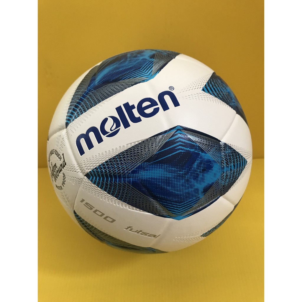 [] ลูกฟุตซอล ฟุตซอล futsal molten F9A1500 เบอร์ 3.5 มาตรฐาน ลูกฟุตซอลหนังอัด(pvc)  รุ่นใหม่ ทนปูน