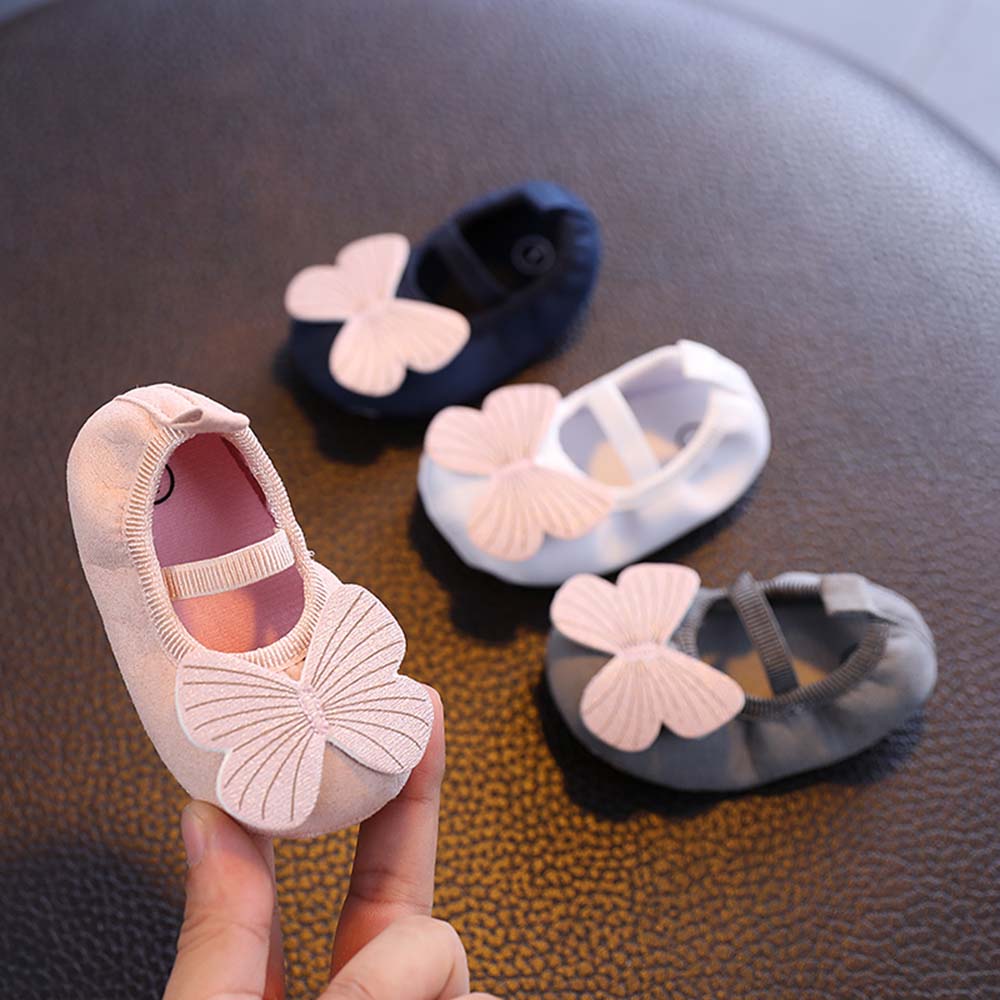 QUINT รองเท้าผ้าฝ้ายสำหรับเด็กทารกเพศหญิง,รองเท้าพื้นนิ่มสำหรับเด็กวัยหัดเดิน0-18เดือนใส่ในฤดูใบไม้ผลิฤดูใบไม้ร่วง