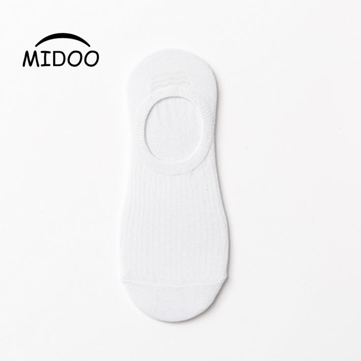 MIDOO ถุงเท้า ถุงเท้าข้อเว้า ถุงเท้าเรือ มีซิลิโคนกันหลุด ถุงเท้าผ้าฝ้าย ถุงเท้าผู้หญิง 10 สี  Cotton socks น่ารักผ้านุ่มใส่สบาย ถุงเท้าแฟชั่น