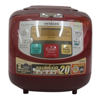 หม้อหุงข้าว 1.8 ลิตร รุ่น RZD18VF สีแดง รุ่น HITACHI RZ-D18VF.DRE (Red) หม้อหุงข้าว 1.8 ลิตร รุ่น RZD18VF สีแดง รุ่น HITACHI RZ-D18VF.DRE (Red)