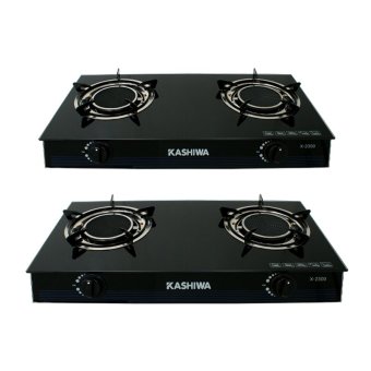 KASHIWA เตาแก๊สหน้ากระจกหัวคู่(หัวอินฟราเรด) รุ่น x-2300 (2 เตา)