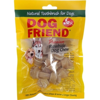 Dog Friend ขนมขบเคี้ยวสุนัข กระดูกผูก 2.5 นิ้ว สีธรรมชาติ 8 ชิ้น (3 ซอง) Dog Friend ขนมขบเคี้ยวสุนัข กระดูกผูก 2.5 นิ้ว สีธรรมชาติ 8 ชิ้น (3 ซอง)