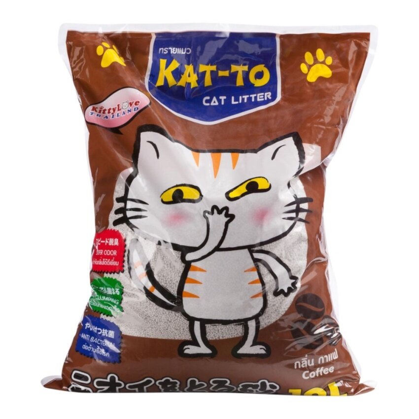 Kat-to Cat Litter ทรายแมว กลิ่นกาแฟ ขนาด 10L ( 2 units )