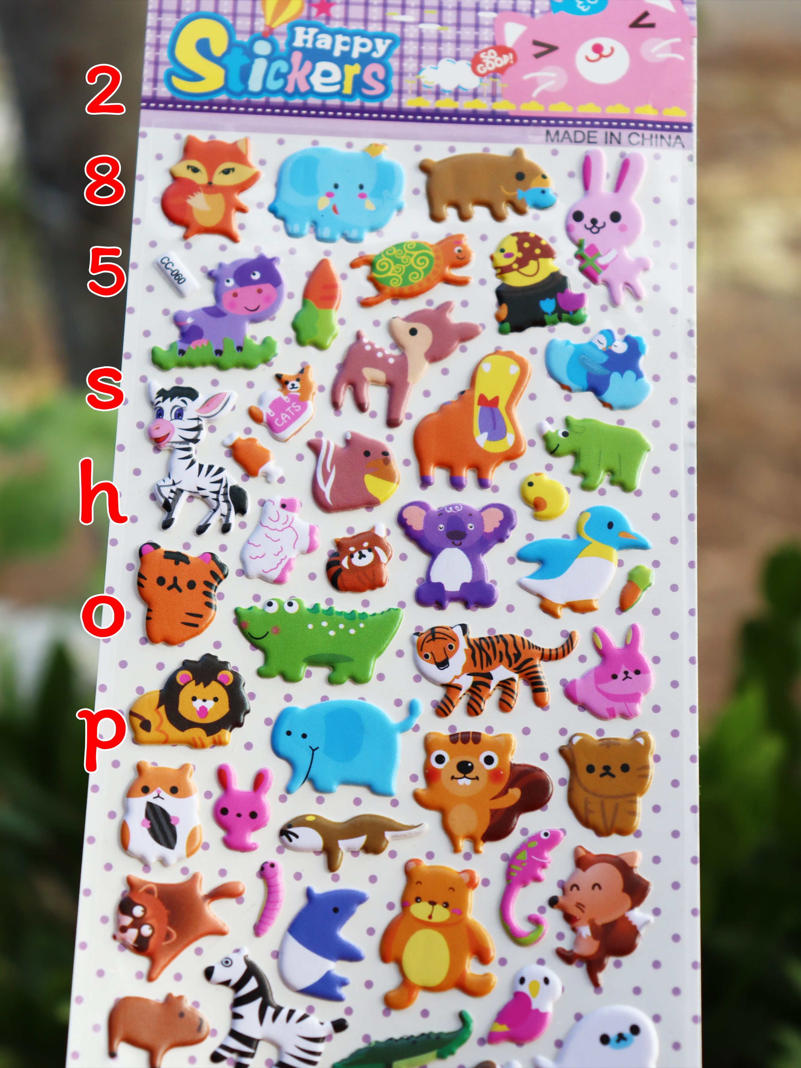 สติ๊กเกอร์นูนเกาหลี 3D เกรดเอ ขนาด 10x24 cm สีสวยลายน่ารัก Kids Stickers 3D PVC Korea สินค้าพร้อมส่ง สินค้าในประเทศไทย