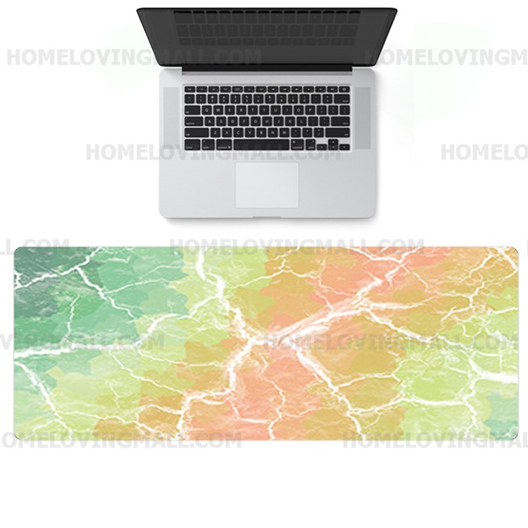 ☍  มี 8 สี ✔️ แผ่นรองเมาส์ ลายหินอ่อน ขนาด 90x40 cm Mouse pad ใหญ่พิเศษ