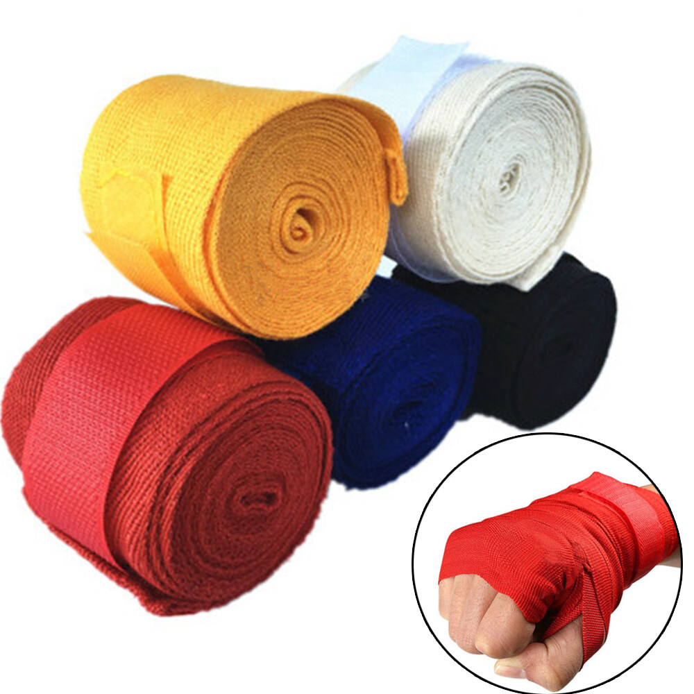 JLY55OZPQ Durable Cotton Training Hook Wrist Protector Glove Fist Bandage Boxing Hand Wraps