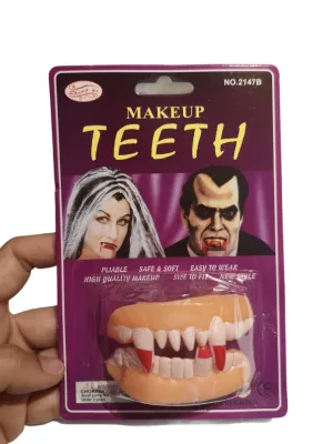 ฟัน เขี้ยว ฟันปลอม ฟันยาง ฟันผี ฟันแวมไพร์ ฟันแดรกคูล่า ฟันผีดิบ ฟันซอมบี้ ฟันฮาโลวีน พร็อพฮาโลวีน Halloween Rubber Latex Vampire Dracula Ghost Zombie Teeth Party Prop (3)