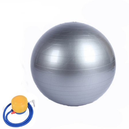 Daujai happy ลูกบอลโยคะ ขนาด 75cm (แถมฟรีอุปกรณ์สูบลม) หนาพิเศษ ผลิตจาก PVC รองรับน้ำหนักผู้เล่นได้มากกว่า 100 กิโลกรัม  คุณภาพสูง ลูกบอลฟิตเนส Yoga Ball Exercise Ball ออกกำลังกายหน้าท้อง บอลฟิตเนสการออกกำลังกาย บอลโยคะ
