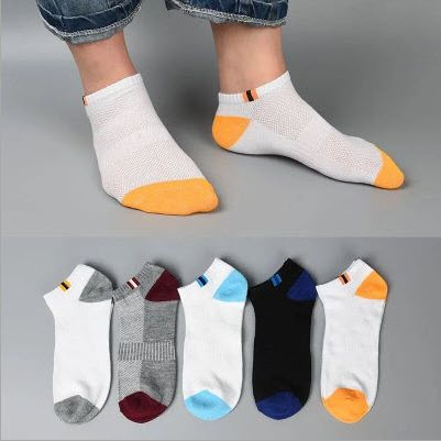 (สั่งขั้นต่ำ3คู่)ถุงเท้า ถุงเท้าแฟชั่น ถุงเท้าข้อสั้น กดเลือกสีที่ตัวเลือกสินค้า