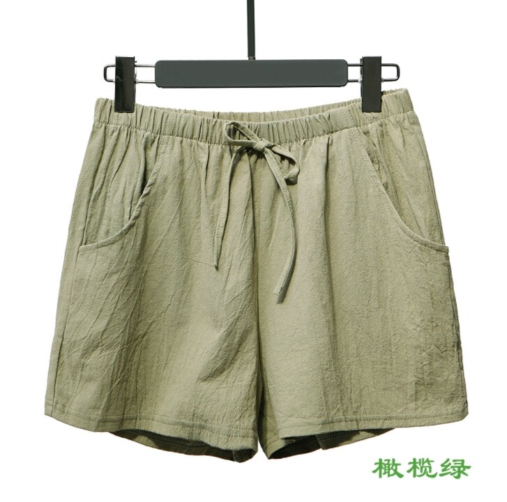 กางเกงขาสั้น ผ้าลินิน เอวยืด มี 2ขนาด เอว23-29 และ 29-34 ระบายอากาศได้ดี สวมใส่สบาย Kori Shop