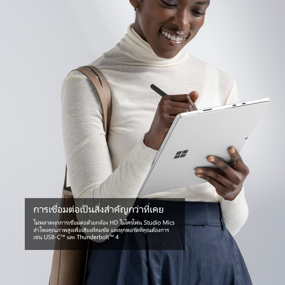 มุมมองเพิ่มเติมของสินค้า [Laptop] Microsoft Se Pro 8 i5/8/256 Thai GRAPHITE + Pro Signature Keyboard with Slim Pen 2 Thai Black