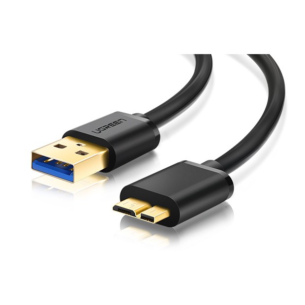 UGREEN 10840 USB 3.0 type A to Micro-B [0.5M] | สายซิ้งข้อมูล USB 3.0 type A ต่อ Micro-B ใช้กับ External Harddisk