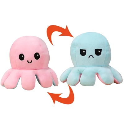 [Average]Reversible Flip octopus ของขวัญเด็ก พลิกกลับด้านปลาหมึก พลิกกลับด้านปลาหมึก ตุ๊กตาสัตว์น่ารัก Children Gifts Doll (3)