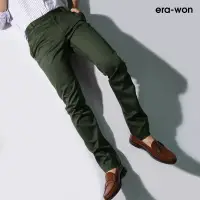 era-won กางเกงสแลคขายาว ทรงกระบอกเล็ก รุ่น Workday Skinny Japanese Vintage สี Green Smith