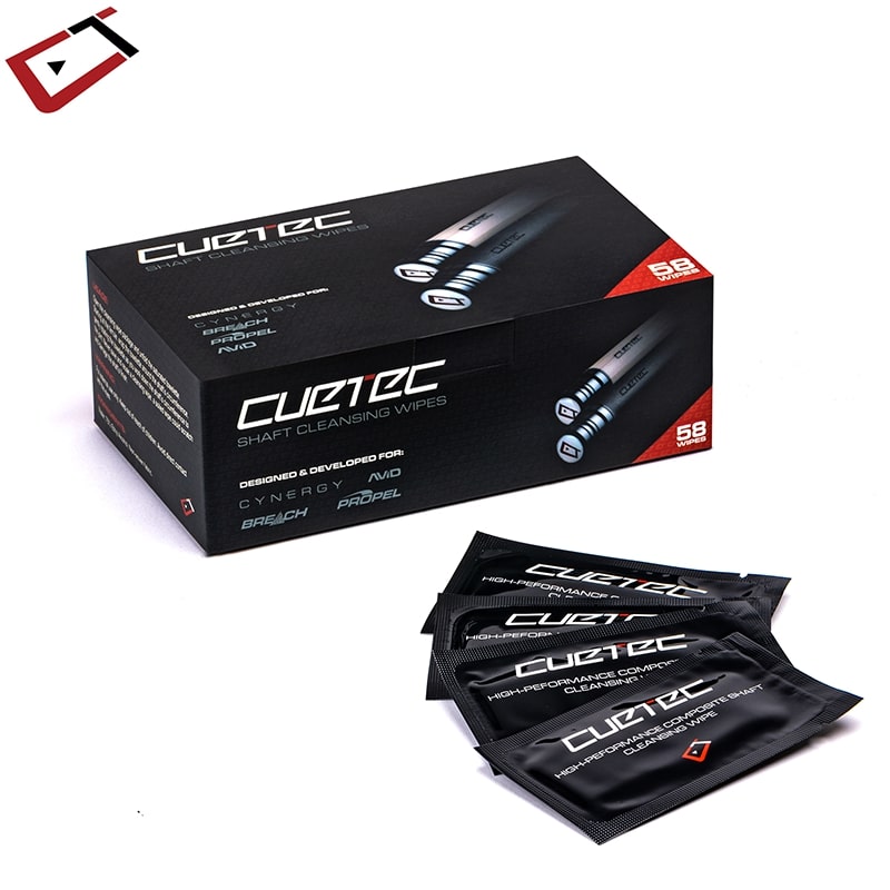 Cuetec Carbon and Fiber Shaft Cleansing Wipes - Box of 58 Wipes ราคา 1,250 บาท*ส่งฟรี