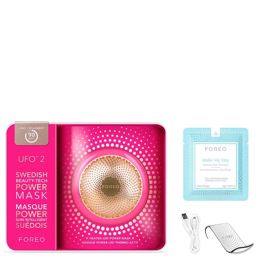 FOREO UFO2  ใหม่ล่าสุด เครื่องมาส์กหน้าอัจฉริยะ ฟอริโอ้ ยูเอฟโอ 2 (Pearl Pink, Mint, Fuchsia)