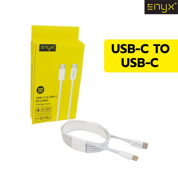 สายชาร์จ ใช้สำหรับไอโฟน 12  Enyx EC-07 PD fast charge 3.0 USB C to C และ USB C to