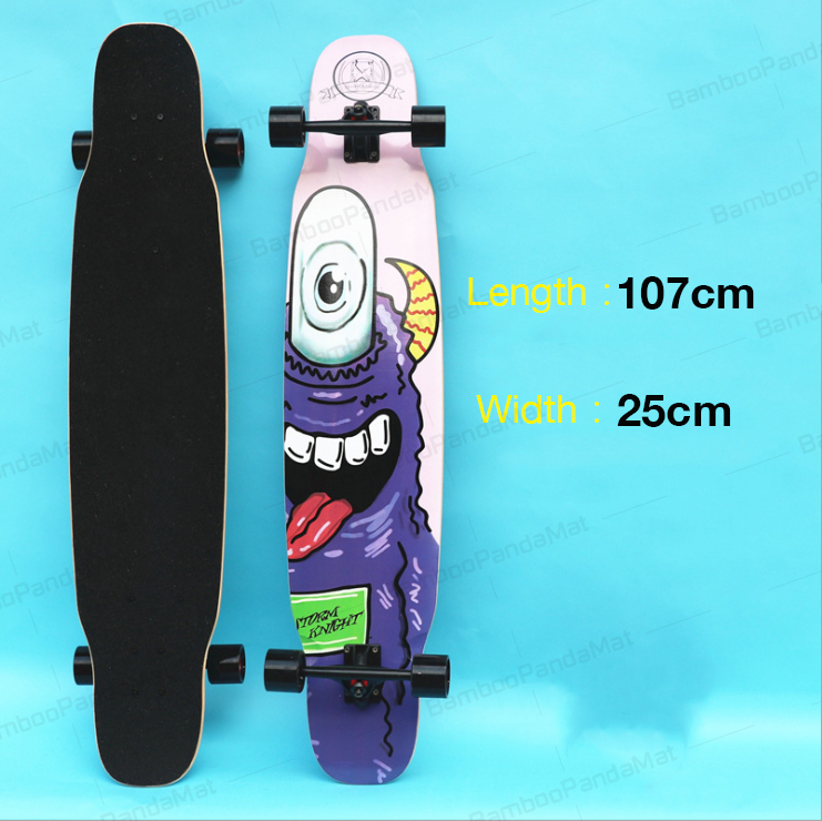 Skateboard ลองบอร์ด Longboard Skateboard (ฟรี! กระเป๋าและอุปกรณ์ครบชุด) ส่งจากไทย3 วันได้รับของ กระดานยาวสเก็ตบอร์ดมืออาชีพ เริ่มต้นผู้ใหญ่วัยรุ่น