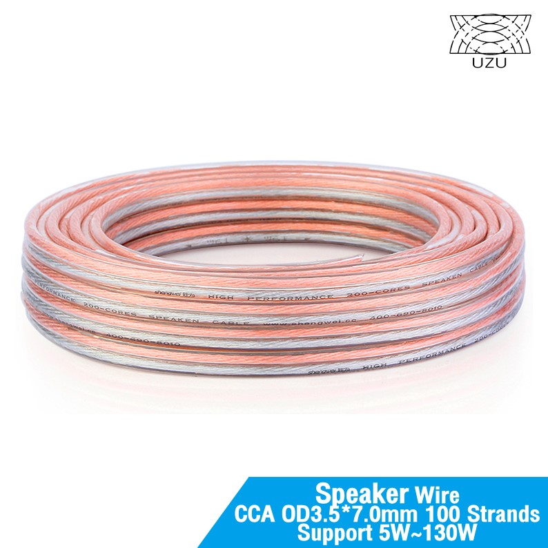 OEM 18 16 Gauge AWG Speaker Cable สายลำโพงบ้าน สายลำโพงใส10เมตร ลวดทองแดง Speaker Wire True Spec and Soft Touch Cable