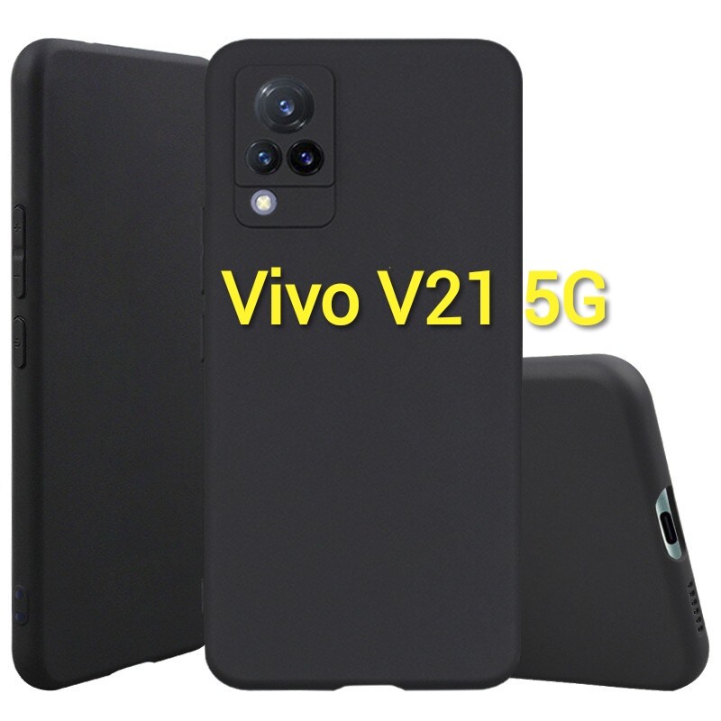 V21(พร้อมส่งในไทย)เคสTPU​นิ่ม​สีพาสเทลคลุมกล้องVivo V21 5G