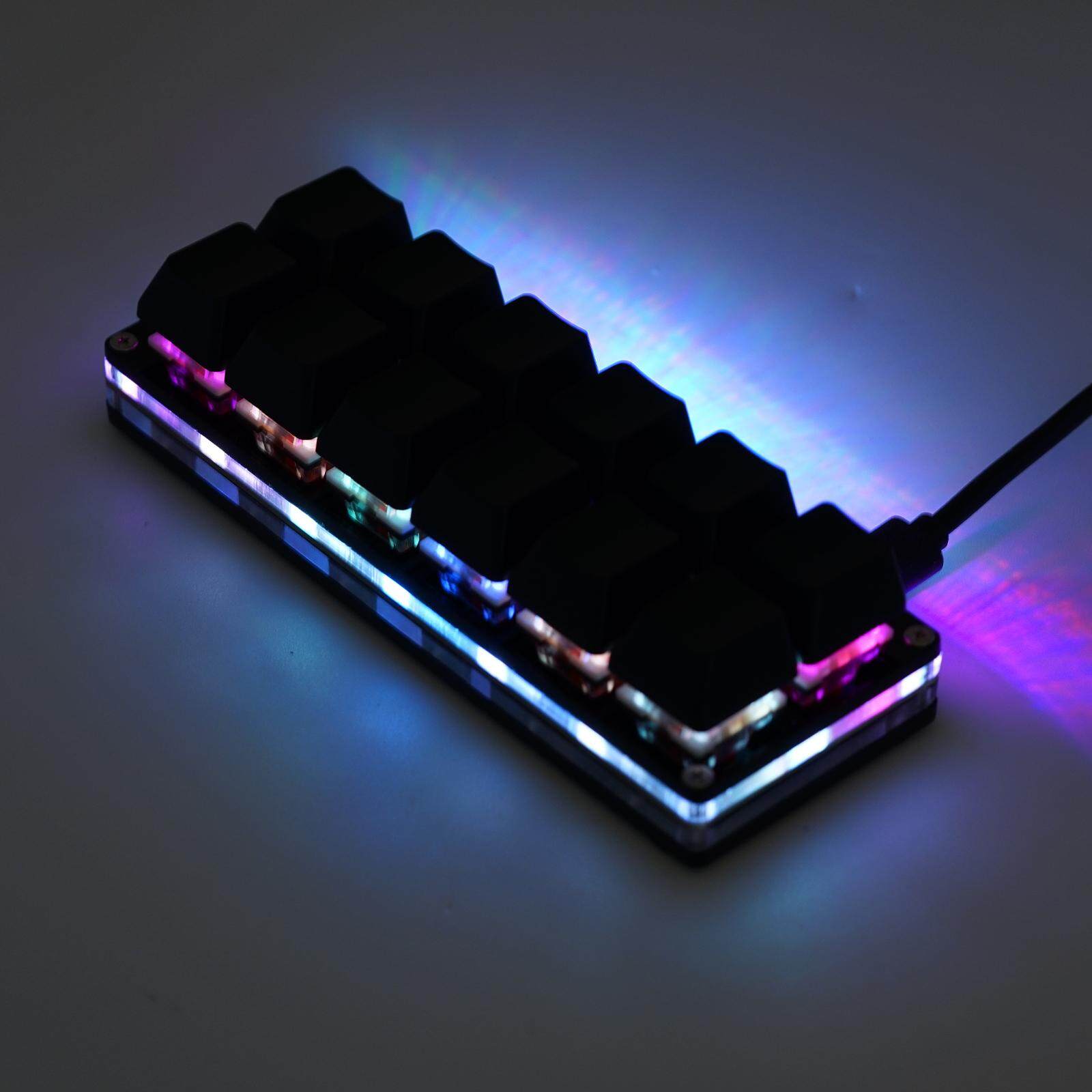 Mini đen 12 Bàn phím cơ chính Bàn phím chơi game phím tắt thiết bị Sayo phím lập trình bàn phím tùy chỉnh macro bàn phím nóng