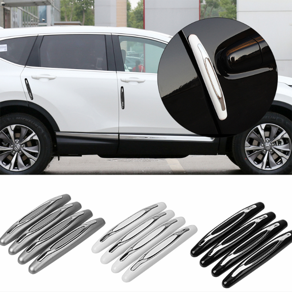 BTC3 4Pcs Moulding Decorative Universal Edge Trim Auto Guard Anti-Collision Strip Anti-Scratch Car Door Protector