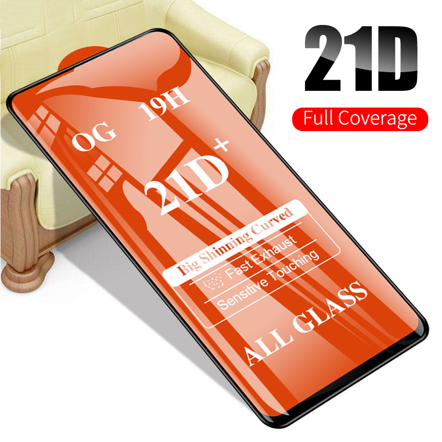 21D กาวเต็มซิลค์สกรีนเต็มจอฟิล์มกระจก For Xiaomi Mi 11 Lite 11T 10T 9T Pro Redmi Note 11 11s 10 10s 9 9s 8 7 6 9T 9A 9C 8A 7A 6A Pro Poco M4 M3 X4 X3 NFC GT F3 F2 Pro ป้องกันหน้าจอ