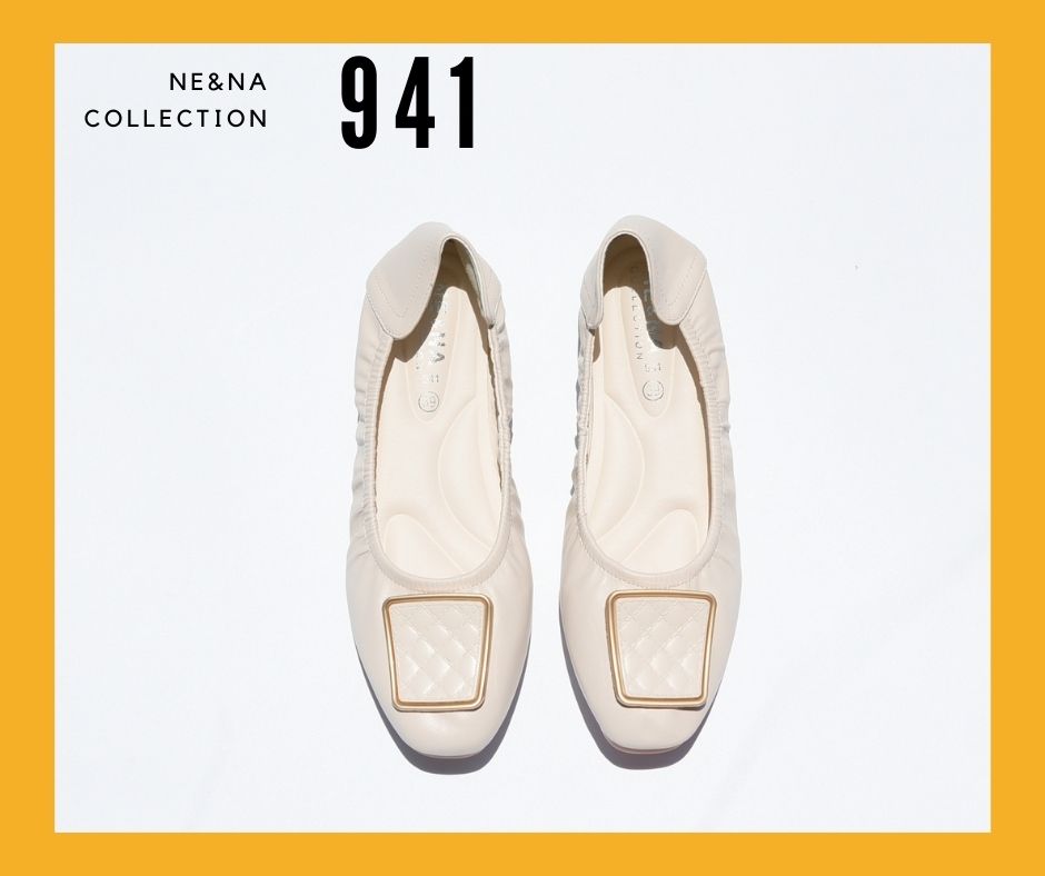 รองเท้าเเฟชั่นผู้หญิงเเบบคัชชูส้นเตี้ย No. 941 NE&NA Collection Shoes