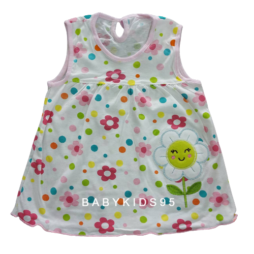 BABYKIDS95 (0-12เดือน) เดรสผ้ายืด เดรส เด็กผู้หญิง กระโปรงเด็กผู้หญิง เสื้อผ้าเด็กผู้หญิง ชุดเด็กผู้หญิง Cotton Dress for 0-12 months old
