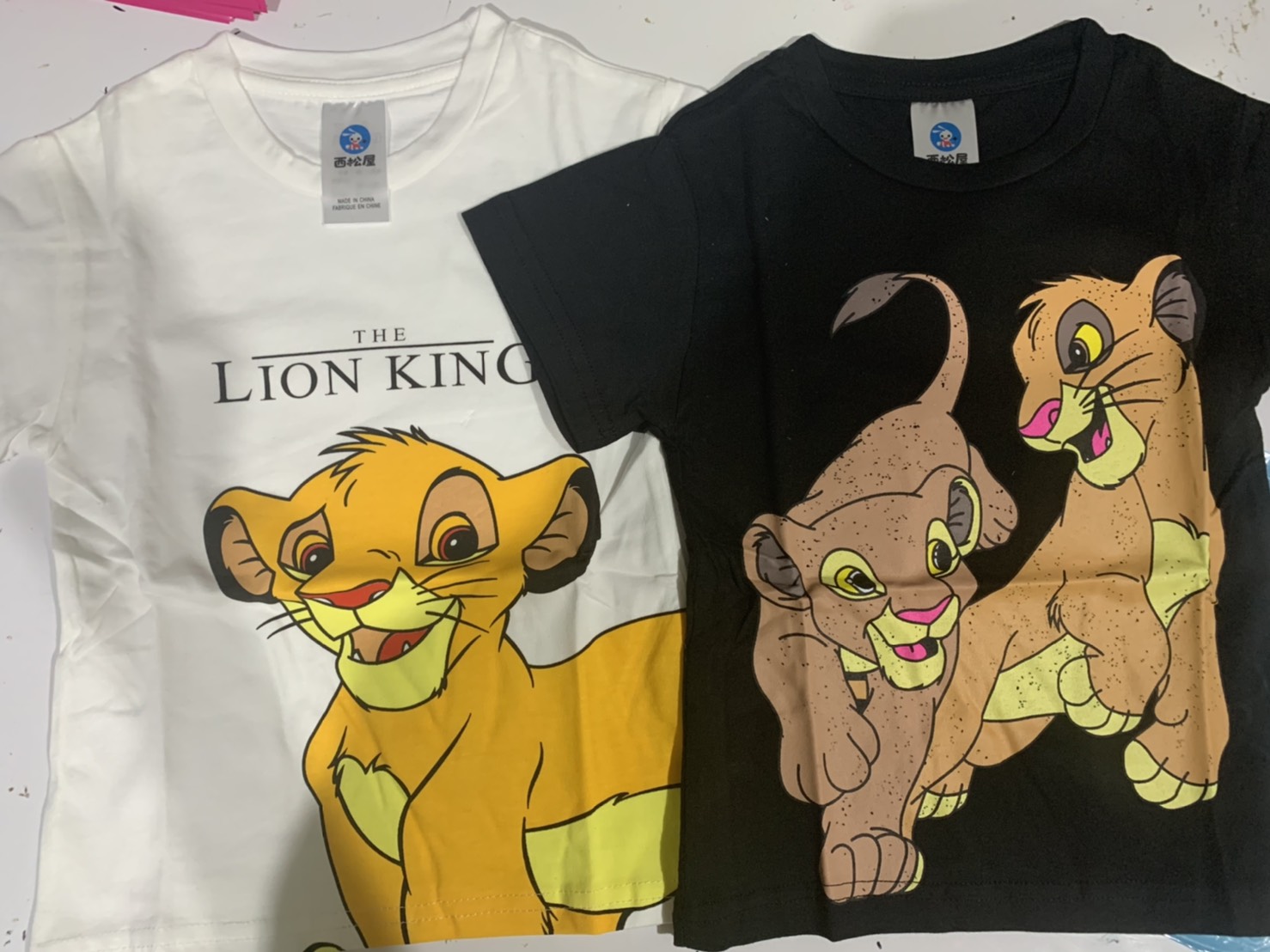 เสื้อยืดเด็ก เสื้อแขนสั้นเด็ก The LION KING ไซส์100,130