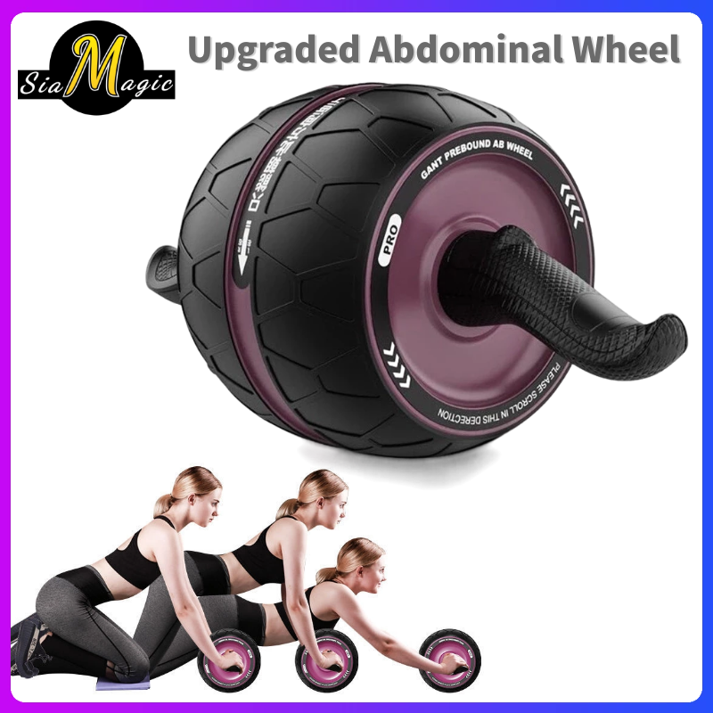 แกนลูกกลิ้งหน้าท้องอุปกรณ์ออกกำลังกายที่บ้าน Abdominal roller Ab workouts men women latissimus dorsi หีบ กล้ามเนื้อเฉียง