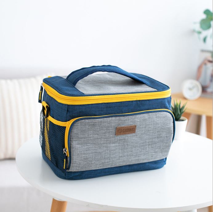 กระเป๋าเก็บรักษาอุณหภูมิร้อนและเย็น มีสายสะพายไหล่ ฉนวนหนา เก็บรักษาอุณหภูมิได้ดี งานสวย สีสันสดใส