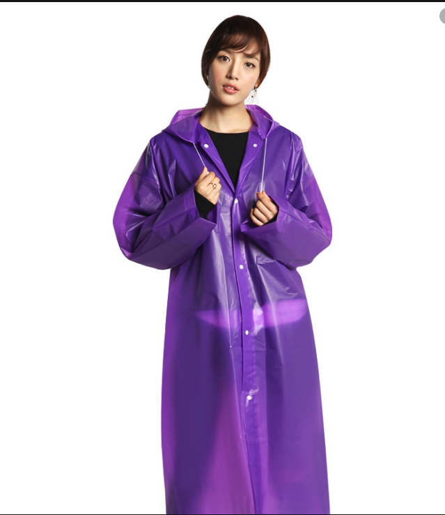 EVA เสื้อกันฝนแฟชั่น สไตล์เกาหลี Rain coats กันน้ำ แบบหนา