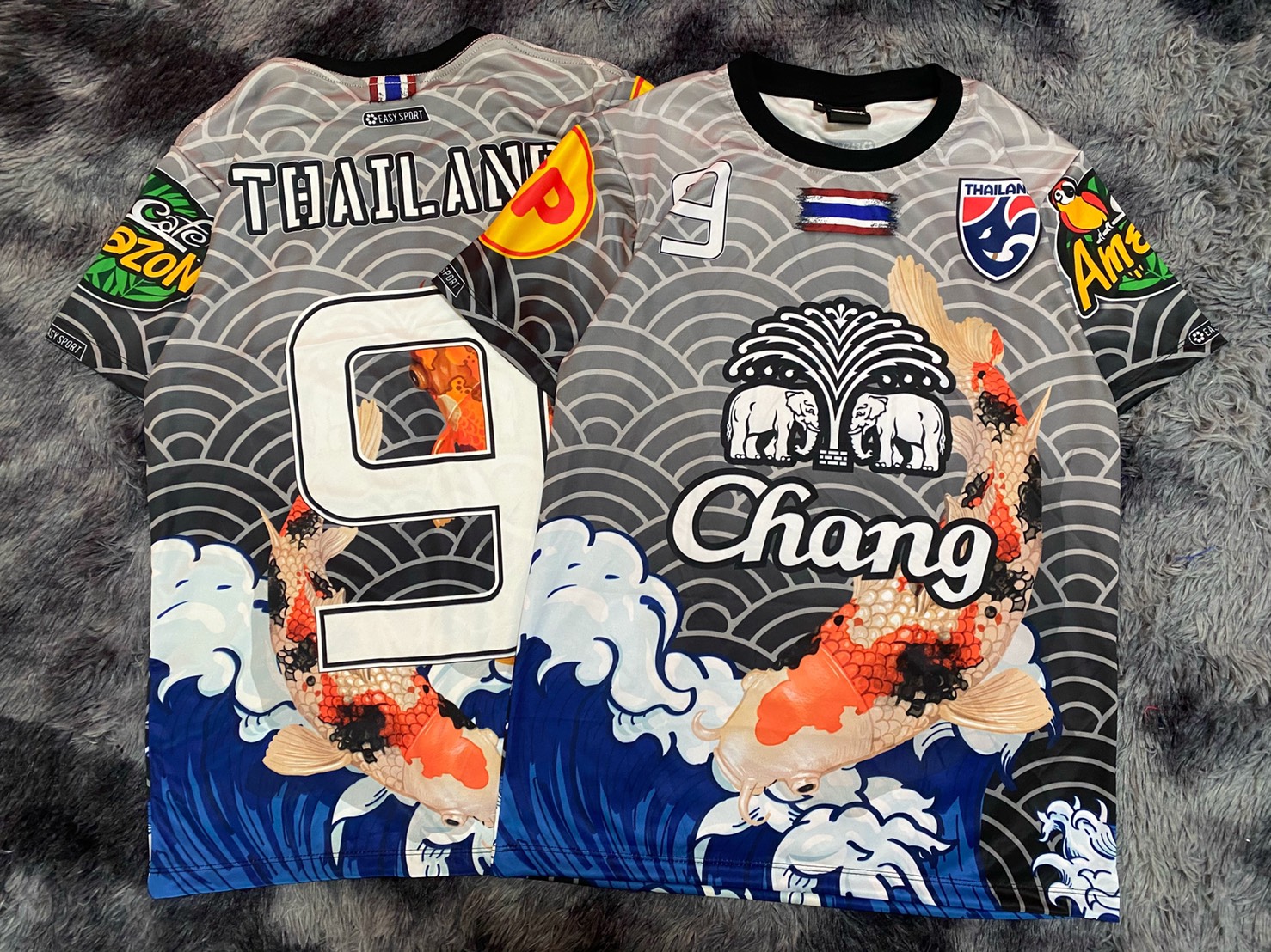 เสื้อกีฬา เสื้อช้าง บอลไทย ช้างศึก เสื้อฟุตบอล ธงชาติไทย โลโก้ช้าง เนื้อผ้าดี ใส่สบาย มีไซส์