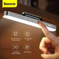 Baseus Magnetic Hanging LED Table Lamp Desk Lamp Hanging Wireless Touch Night Light for Study Reading Bedroom Kitchen Lamp Stepless Dimming USB Light