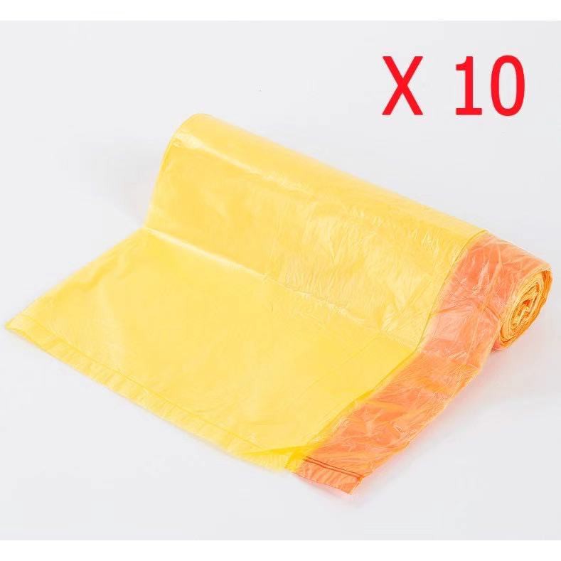 CLDถุงขยะDrawstring ถุงขยะ300ถุงขยะ ในครัวเรือนหนาขนาดใหญ่แบบพกพาปิดอัตโนมัติถุงขยะ(ขายคละสี) S0027