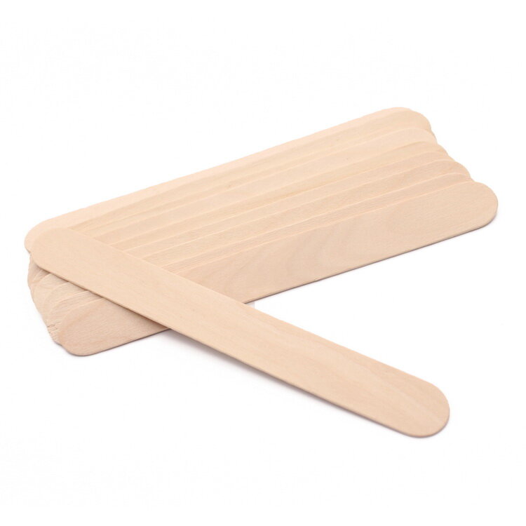 ไม้ปาดแว๊กซ์ Wooden Spatulas ขนาด15X1.8cm. งานดี ขอบมล ไม่มีเสี้ยนไม้