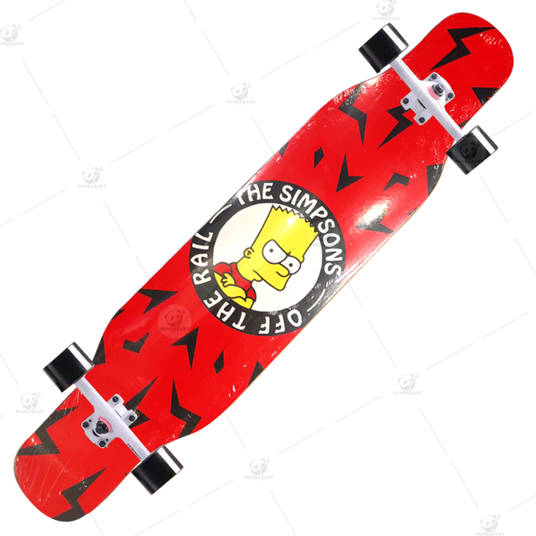 Hot Sale Skateboard สเก็ตบอร์ด longboard ลองบอร์ด (ฟรี! กระเป๋าอุปกรณ์ครบชุด) เมเปิลแคนาดาแท้ 8 ชั้น สเก็ตบอร์ดยาว Freestyle longboard ราคาถูก เซิร์ฟสเก็ต