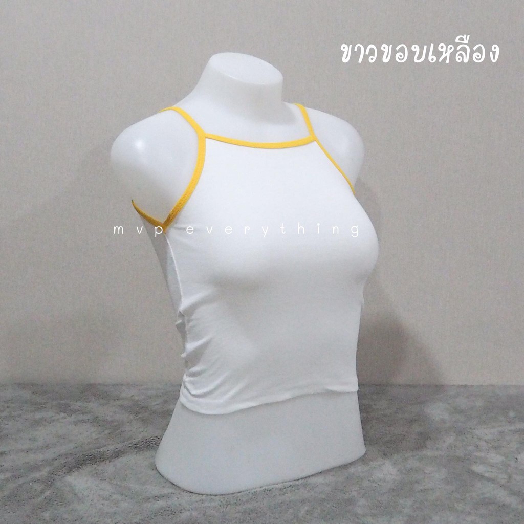 Hot สายเดี่ยววินเทจ ตัวละ 29฿ 4 ตัว 100฿ พร้อมส่ง เลื่อนดูสีด้านขวา